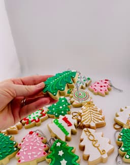 Christmas Tree Cookie Ornament Set 3d model