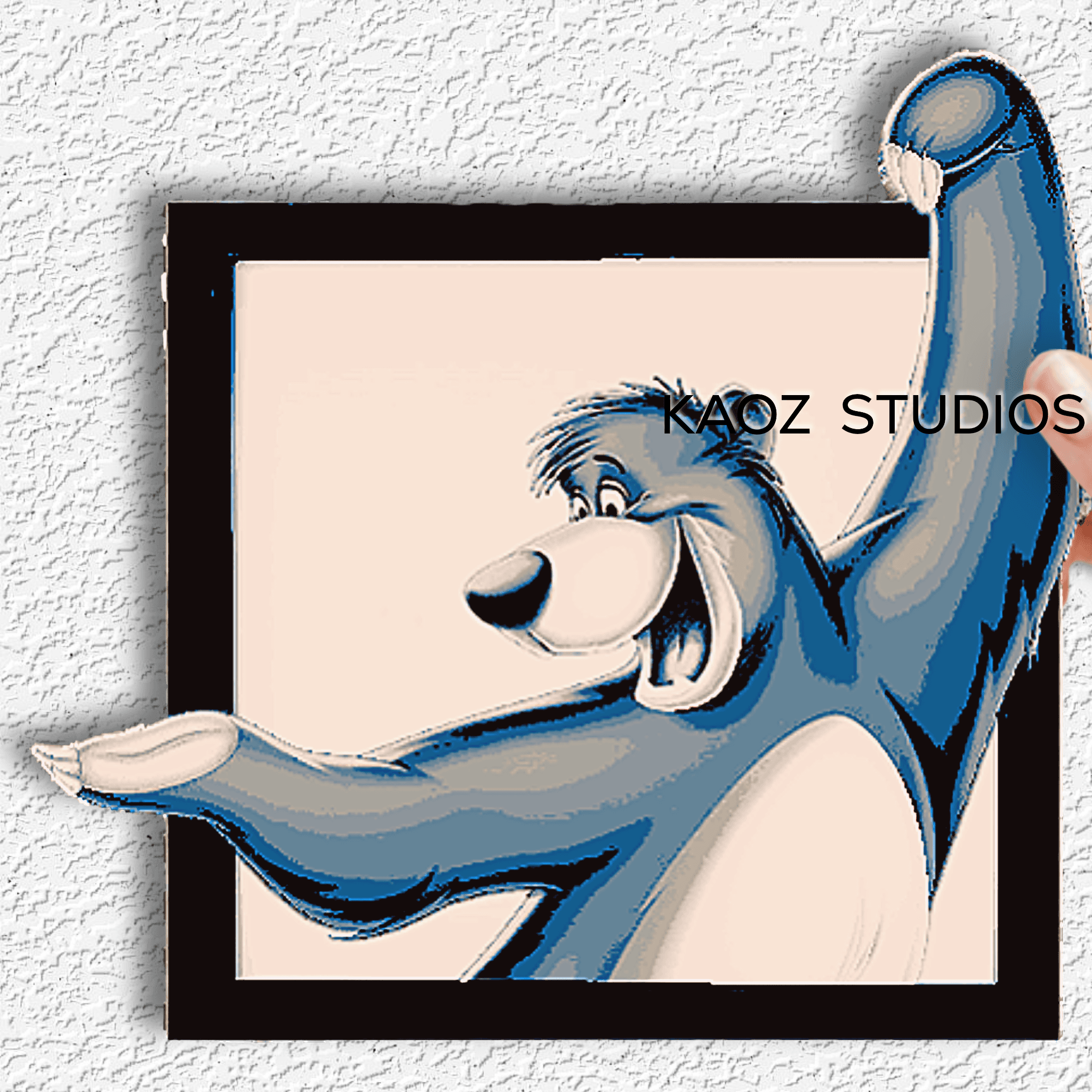 The Jungle Book Baloo the Bear Full Color HueForge Disney Fanart 3d model