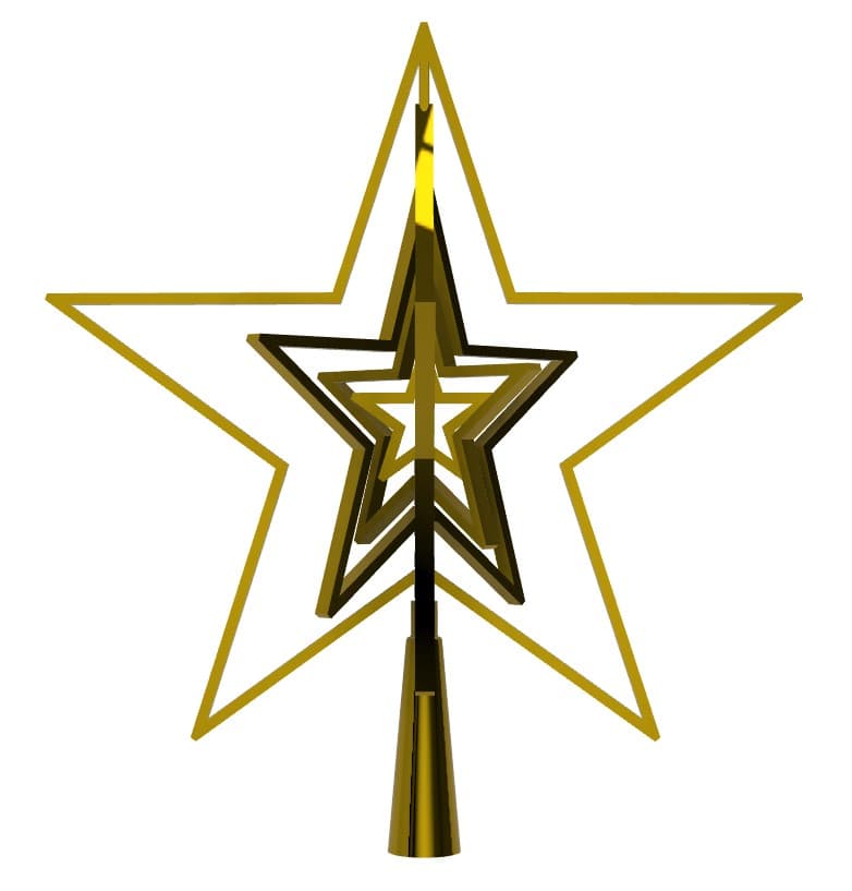 Christmas Tree Star 3d model
