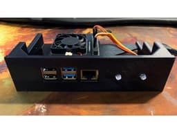 Raspberry Pi 3 & 4 Drive Bay Mount/Case - Remix 3d model