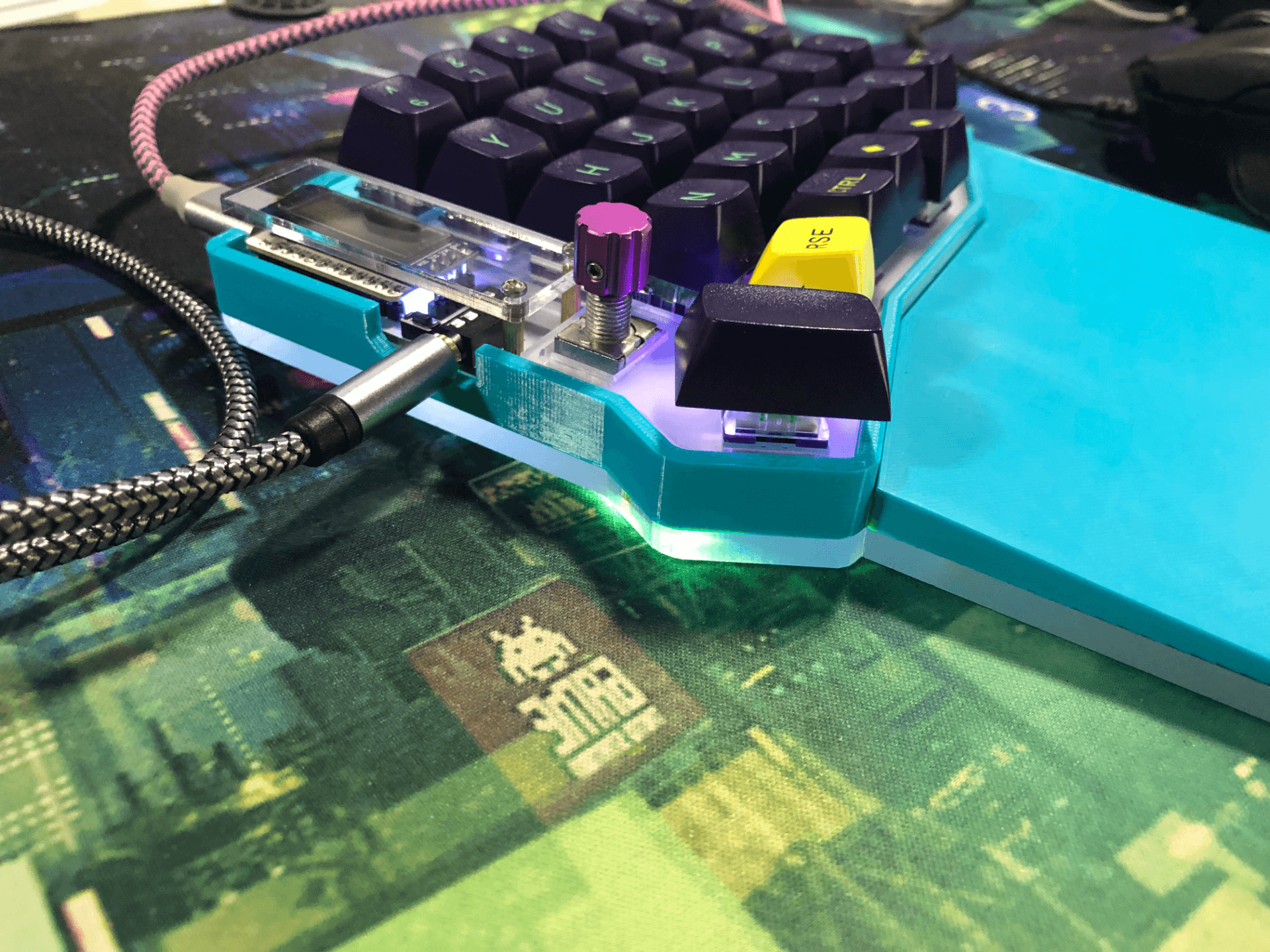 Sofle RGB Mods - I used 5mm frosted acrylic for the new bottom plate. - 3d model