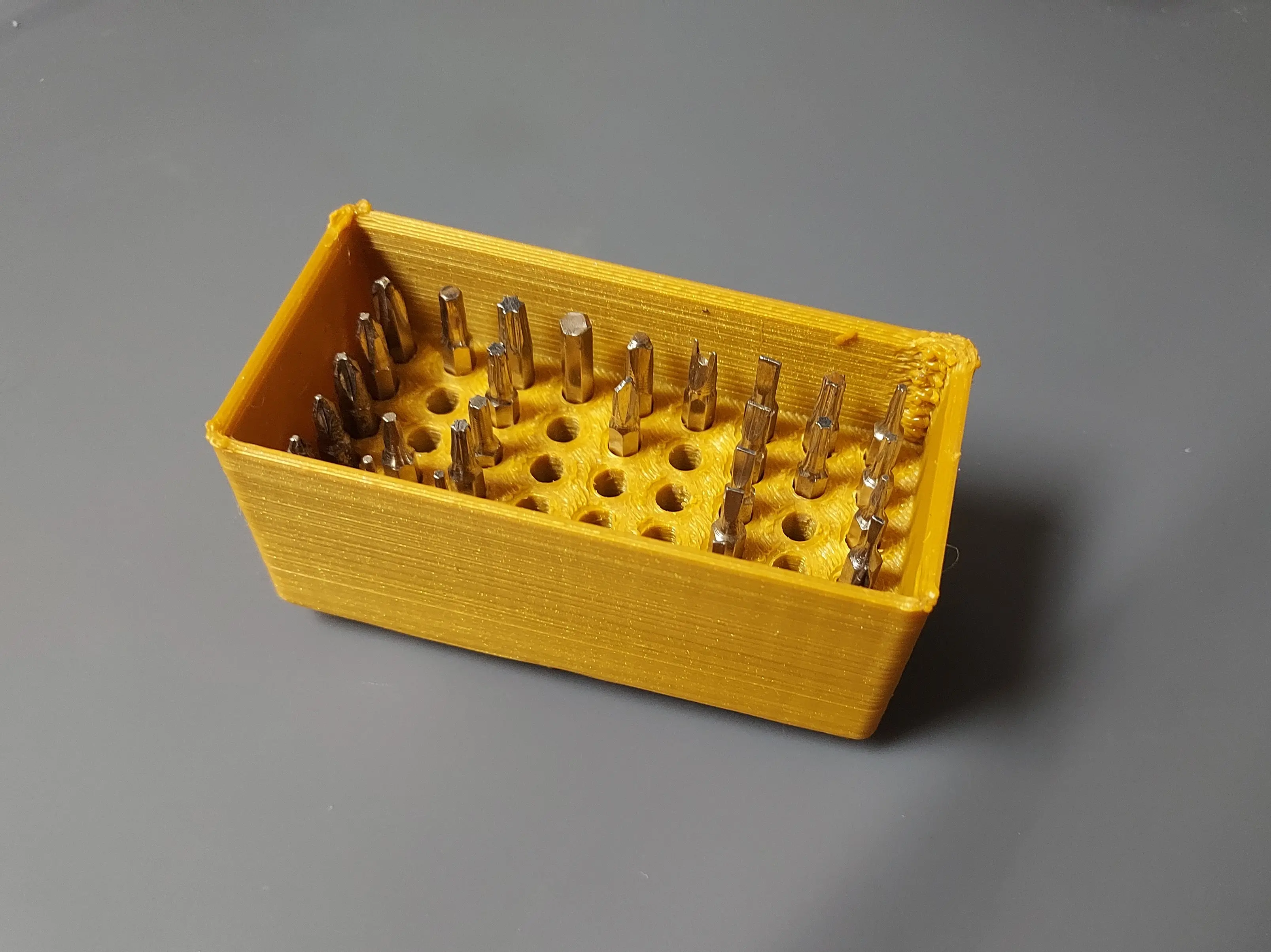 Gridfinity 4mm Bit Holder 3d model