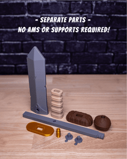 Invictus - Sword Kit (No AMS, No Support, No Glue) 3d model