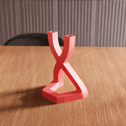 DNA Helix Geometric Bud Vase Centerpiece 3d model
