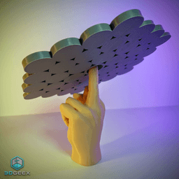 Middle Finger Balance Game 3d model
