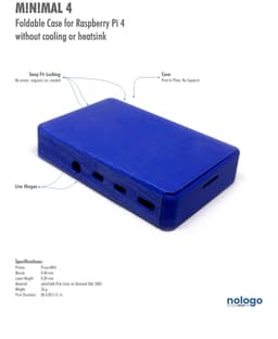 M!N!MAL 4 - Raspberry Pi 4 Case 3d model