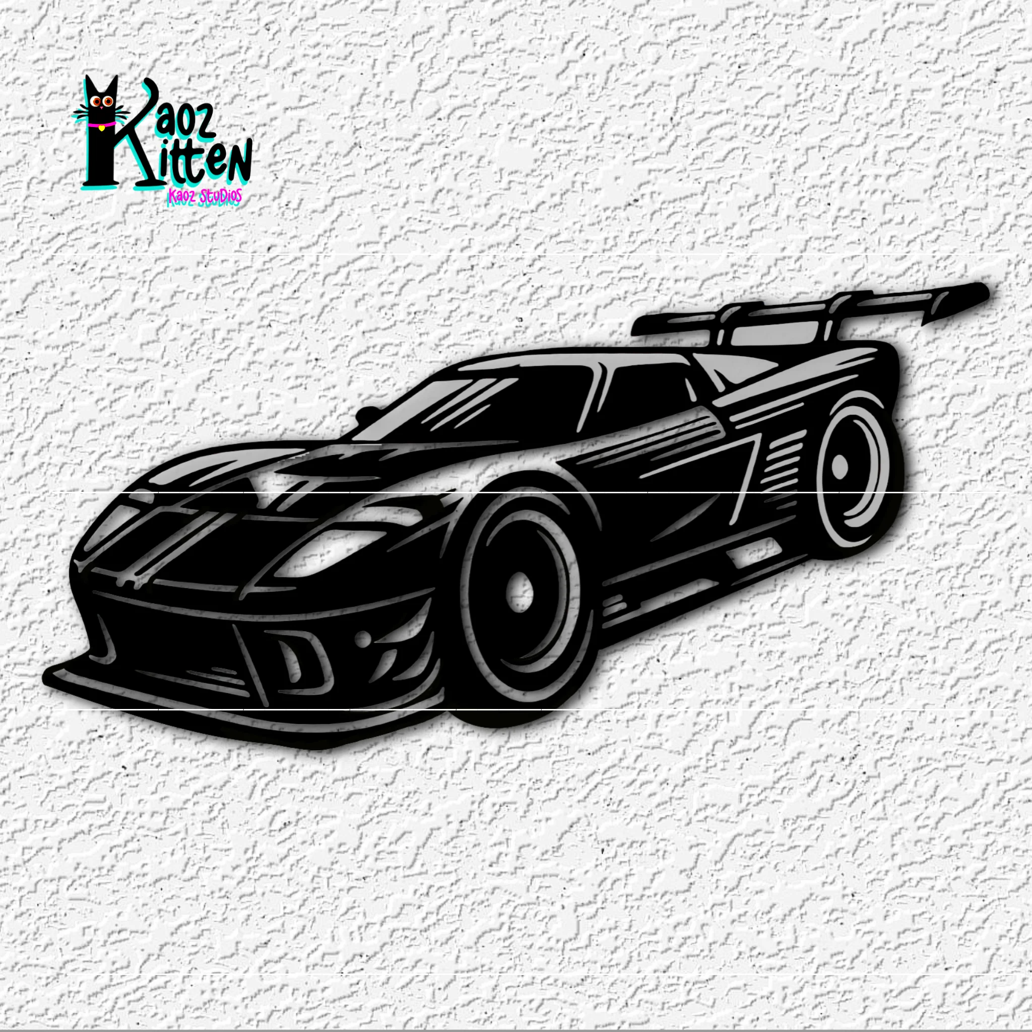 Ford GT Concept Racing Car wall art Supercar decor 3d model