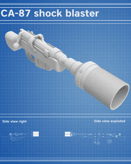 C-87 Blaster - Star Wars 3d model