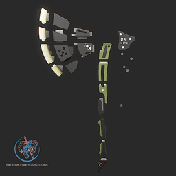 Kaiju Killer Axe 3D Printer File STL 3d model