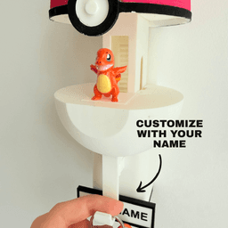 Charmander Pokémon Wall Mount 3d model