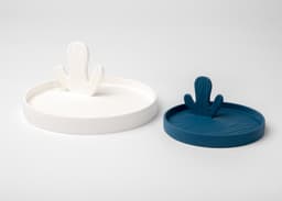Cactus Ring Tray – Minimal Jewelry Holder Desert Decor 3d model