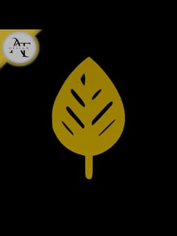 Simple Leaf Symbol - 2D Art 3d model