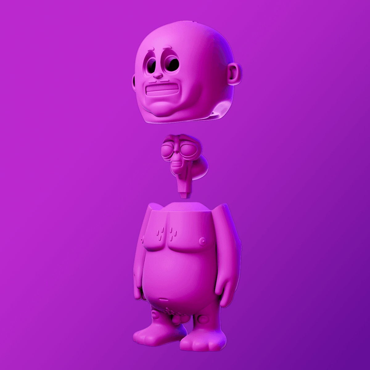 Totally Normal Human Character 3d model