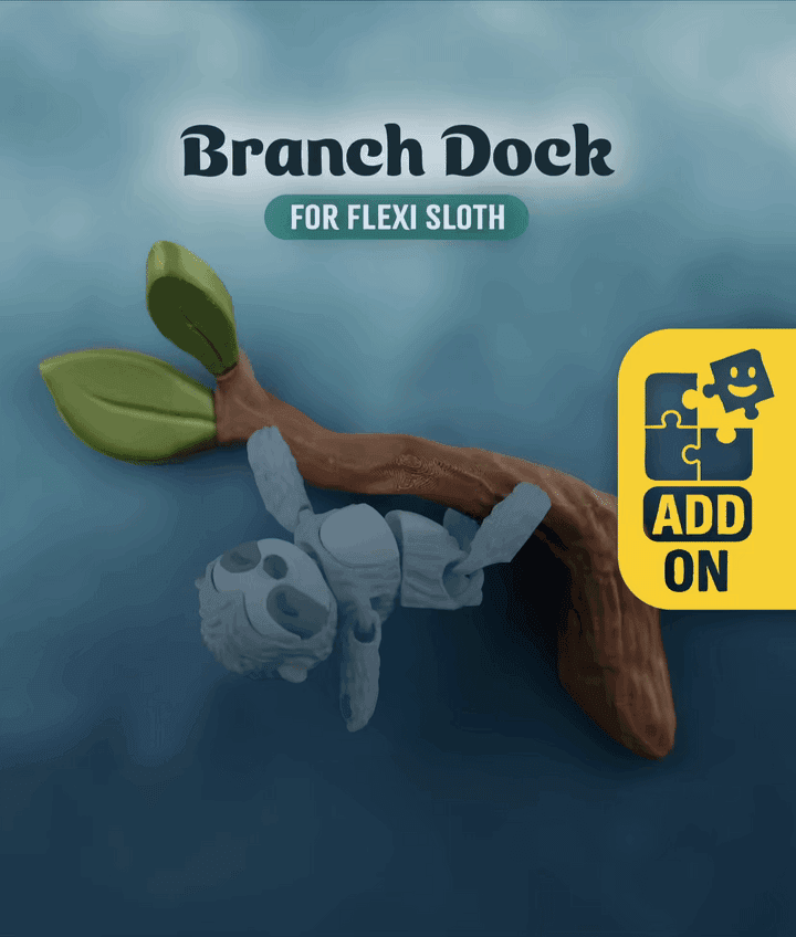 Flexi Sloth Branch Dock 3d model