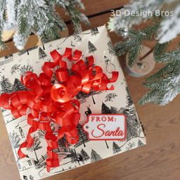 From Santa Tag.stl"From Santa" Gift Tag 3d model
