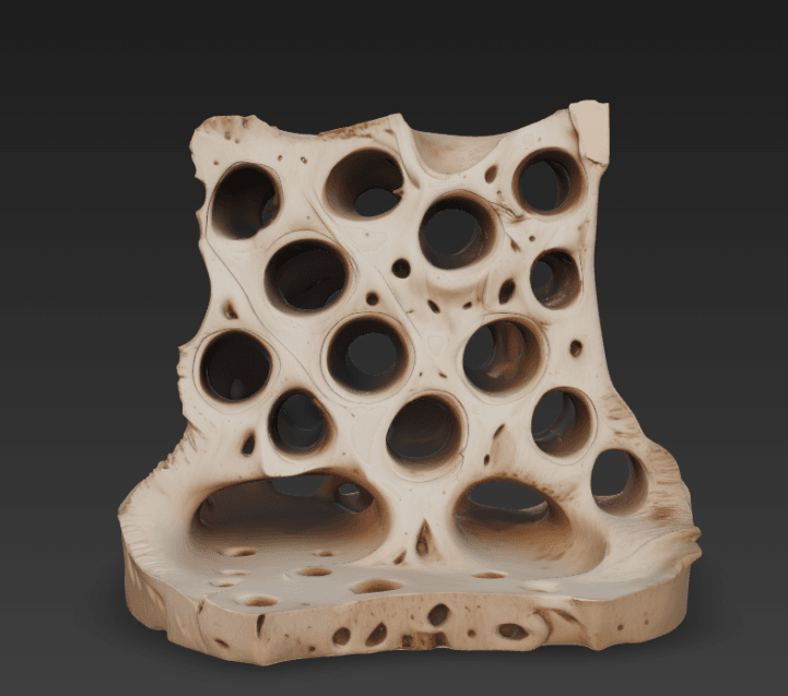 Organisches Labyrinth-Riff – Poröse Gesteinswand 3d model