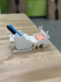 Santa and Reindeer Holder 3d model