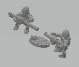 FHW: Dairr Cycling Heavy Cannon Trooper Concept 3d model