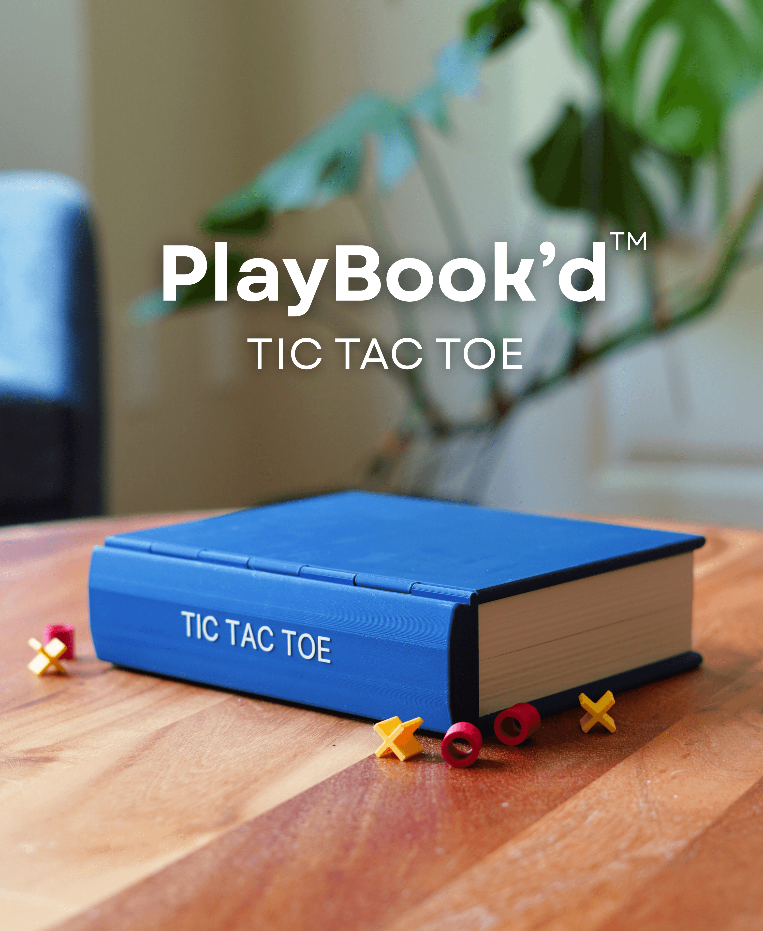 PlayBook'd Tic Tac Toe 3d model
