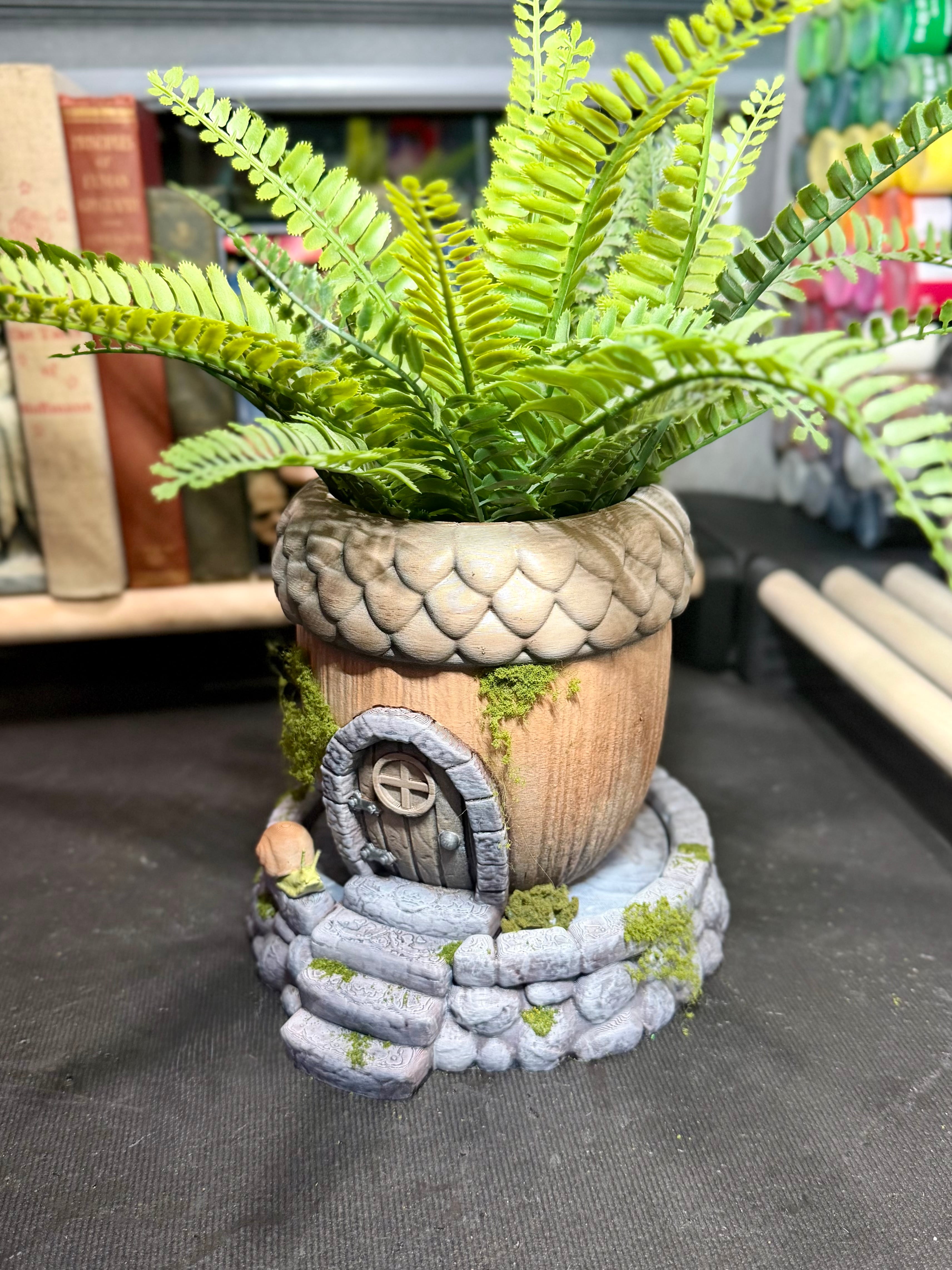 Acorn home planter 3d model
