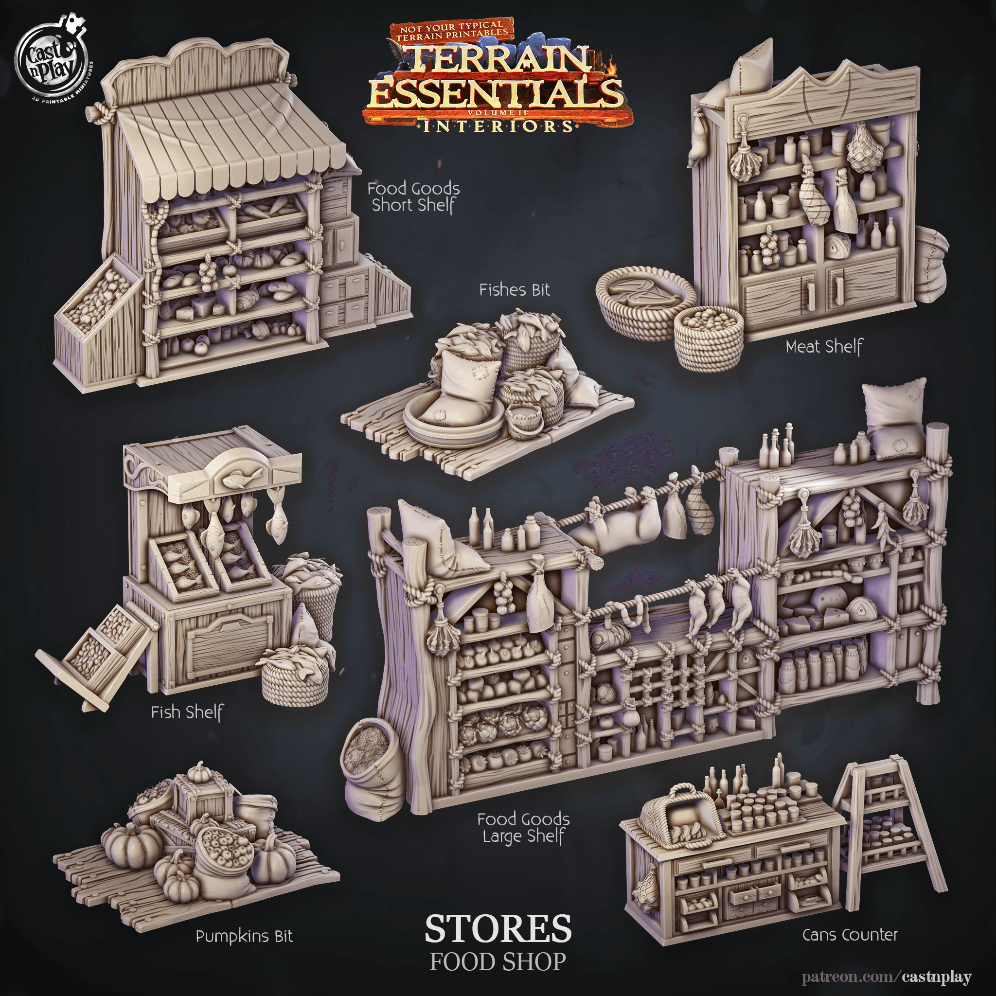 Stores Set (Pre-Supported) 3d model