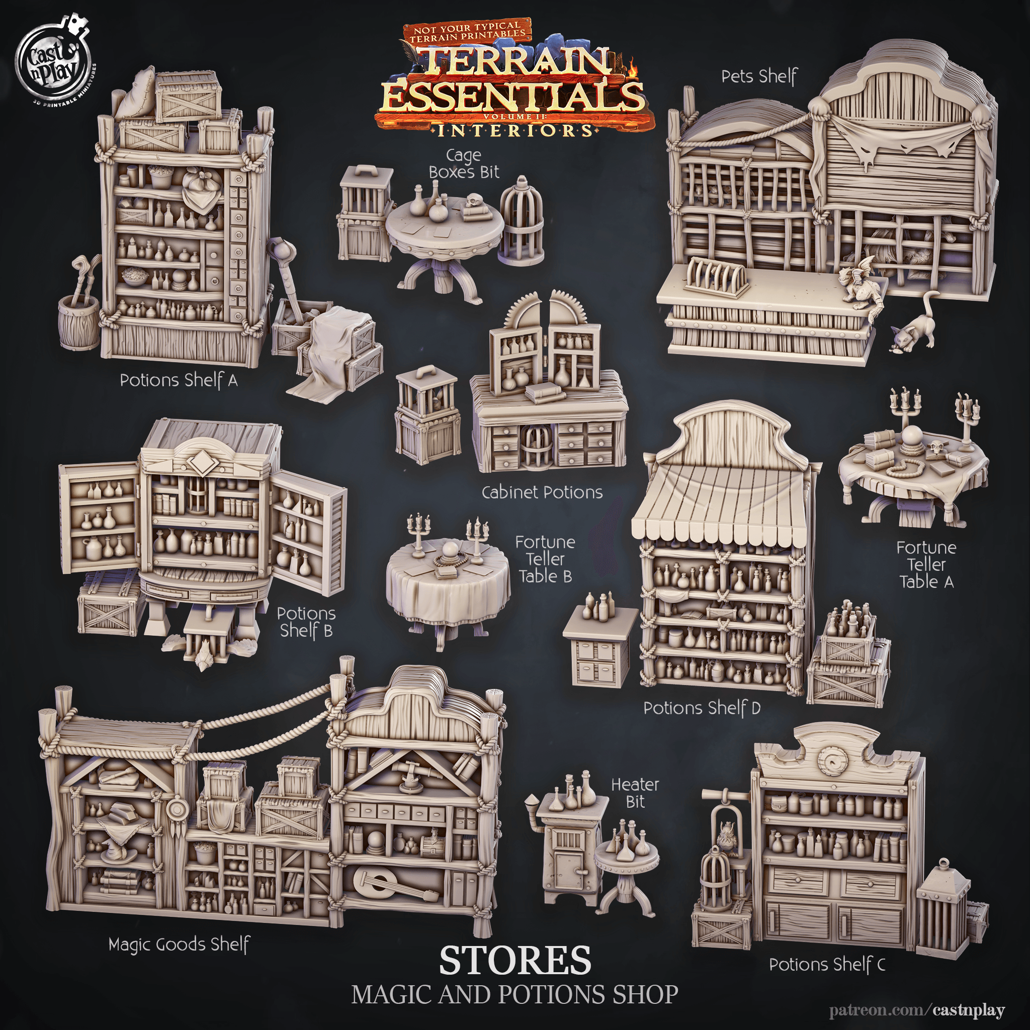 Stores Set (Pre-Supported) 3d model
