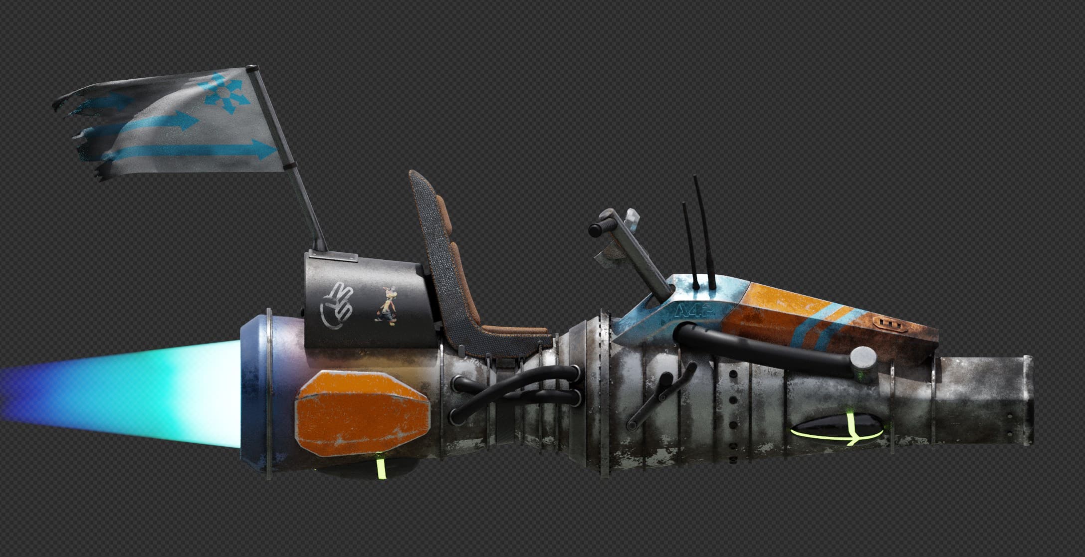 Laelaps Jet Bike 3d model
