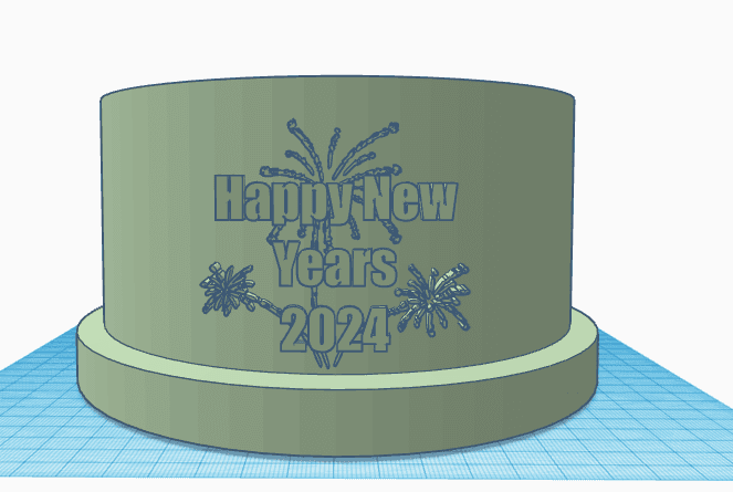 Happy New Year Hat.stl 3d model