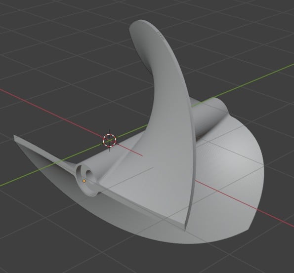Rotor básico optimizado para impresión 3D 3d model