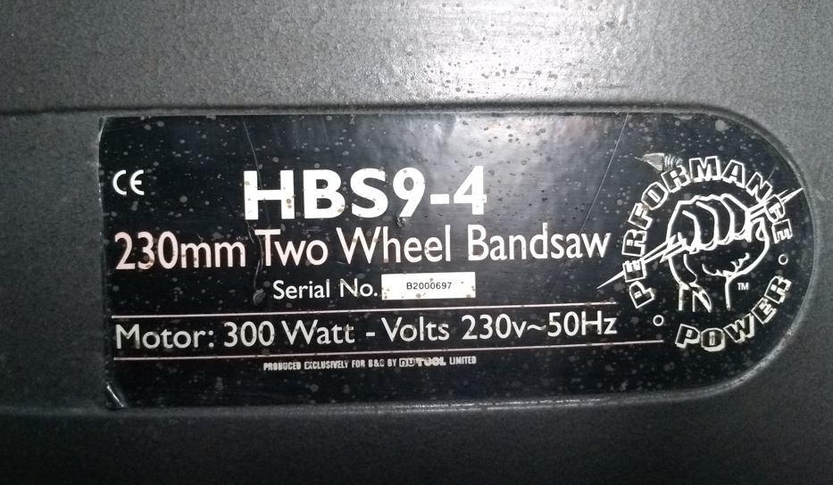 HBS9-4 Bandsaw replacement repair parts 3d model