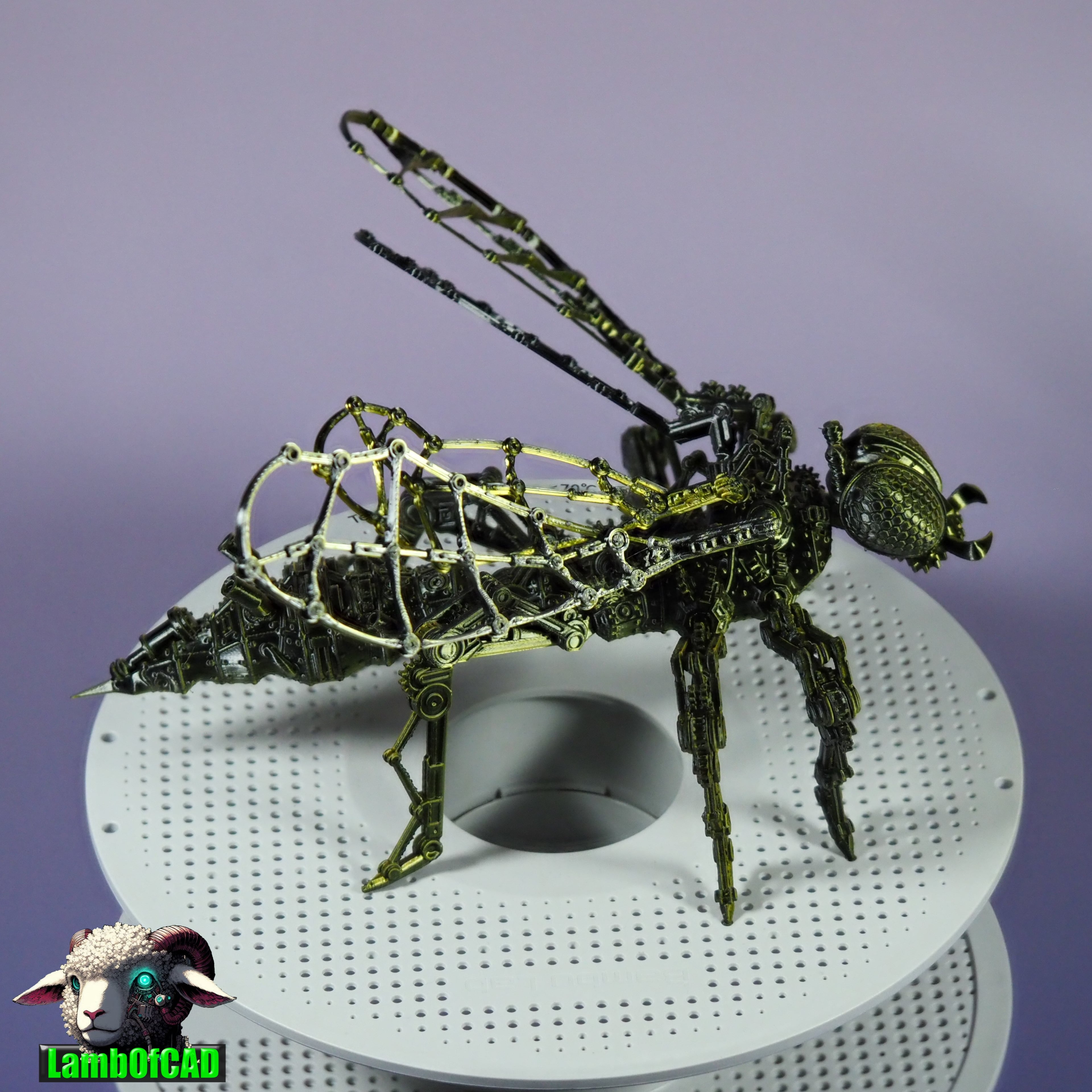 Steampunk Wasp, Articulated 3d model