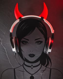 Devil Horns for Headphones 3d model