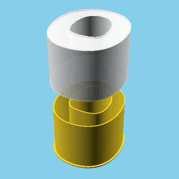 LATIN SMALL LETTER O, nestable box (v1) 3d model