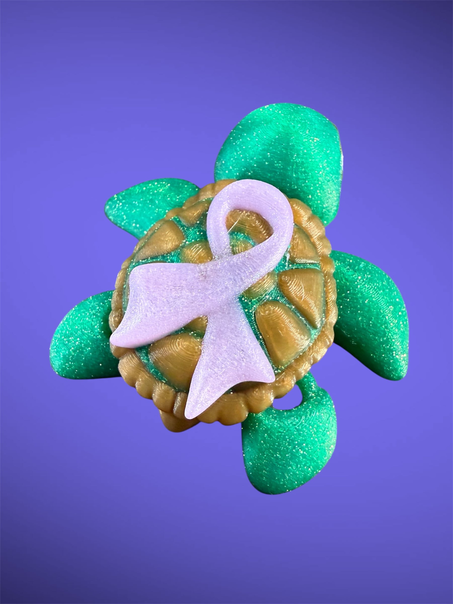Valor the Awareness Ribbon Turtle 3d model