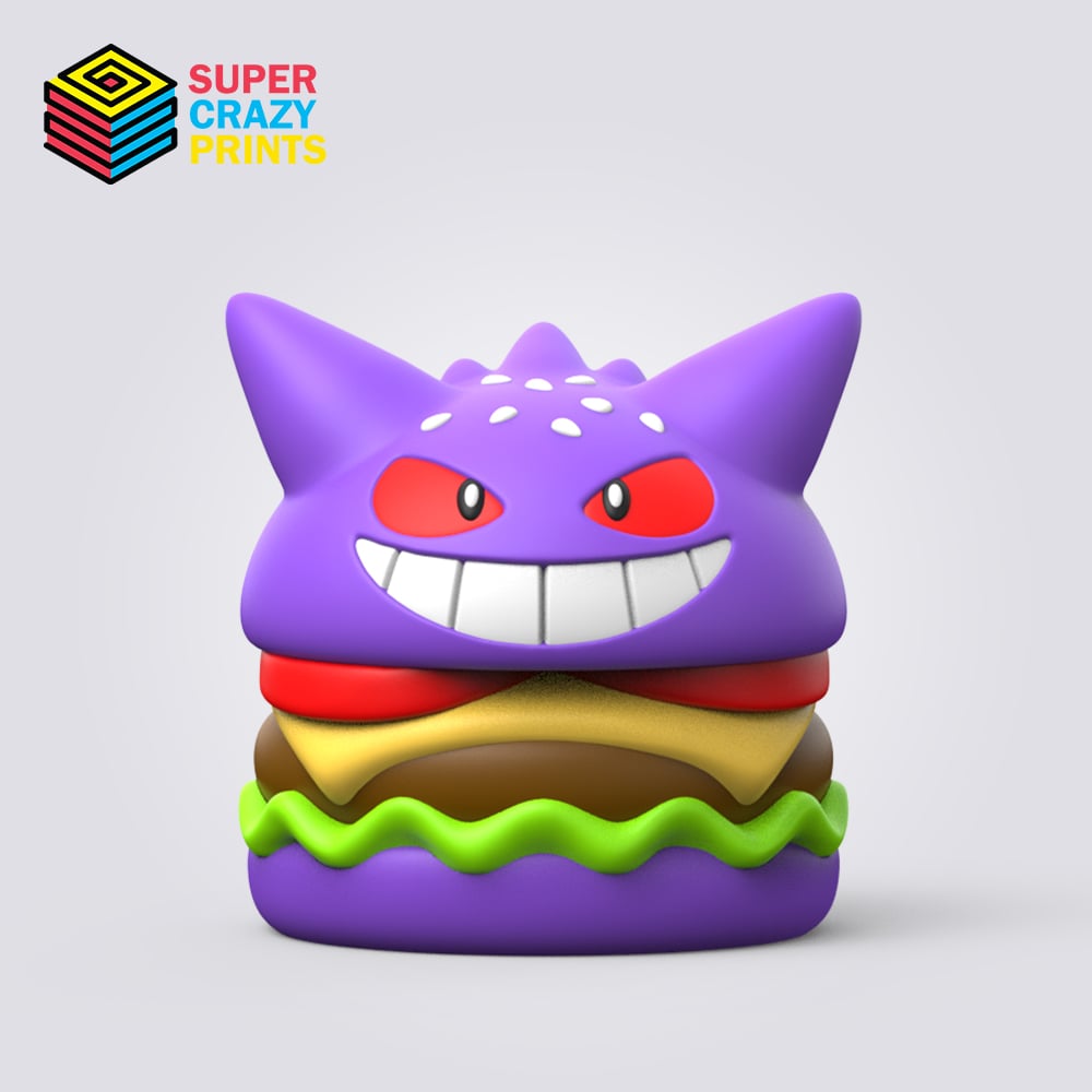 Burger Gengar 3d model