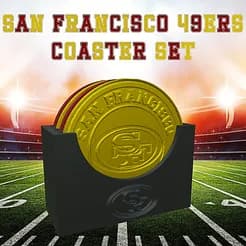 San Francisco 49ers Coaster Set (NFL) 3d model