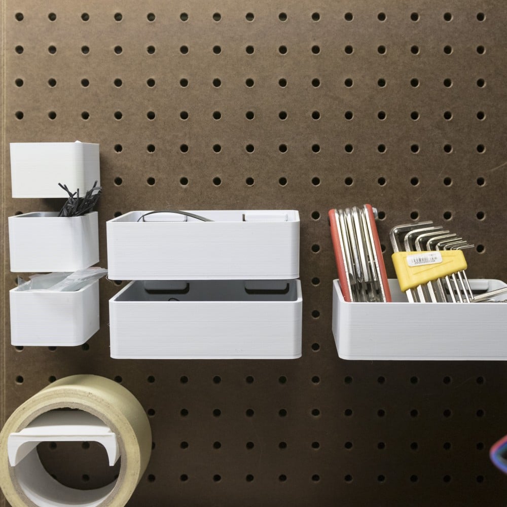 Peg Anything // Removable Containers 3d model