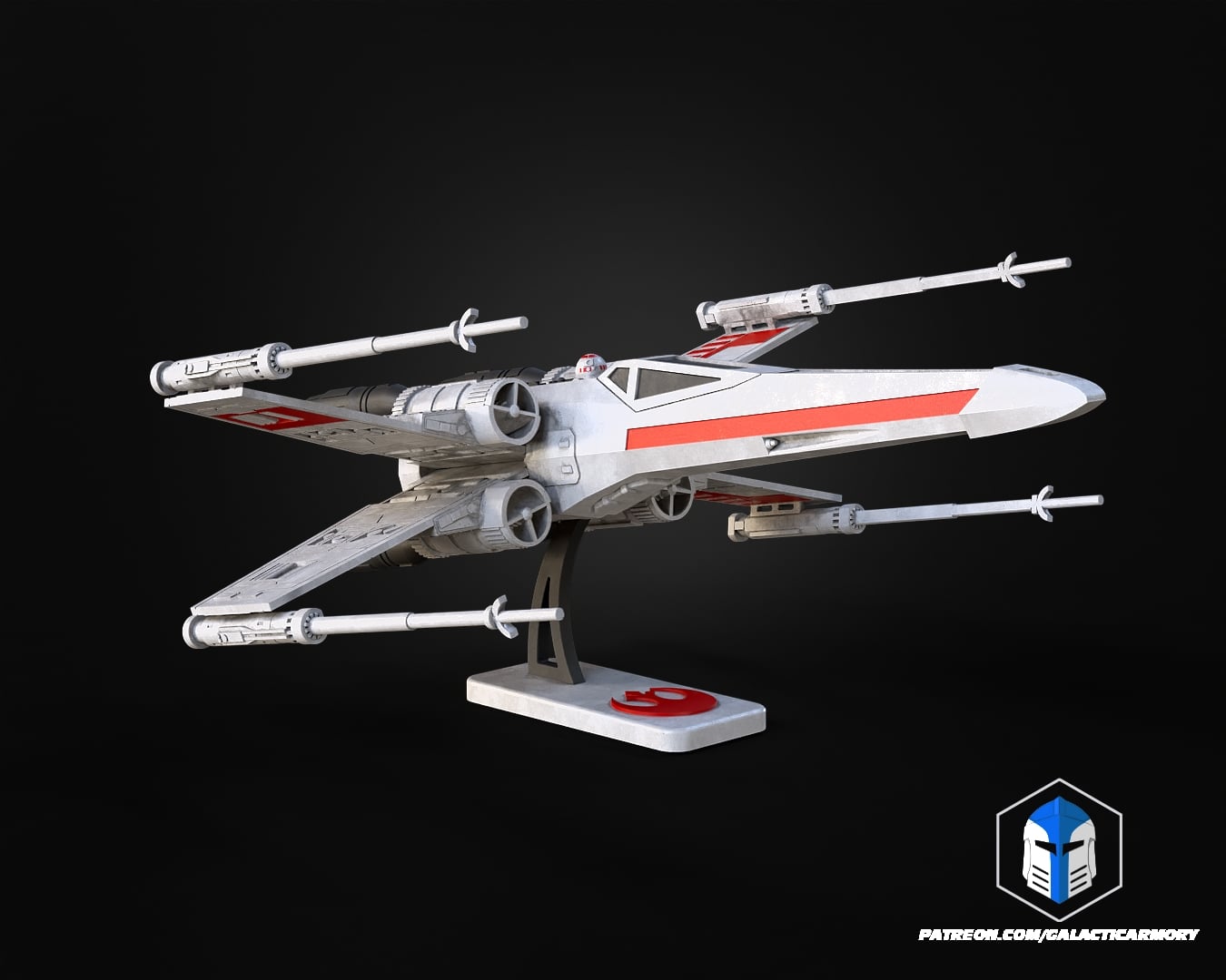 X-Wing Vehicle Kit Card - 3D Print Files 3d model