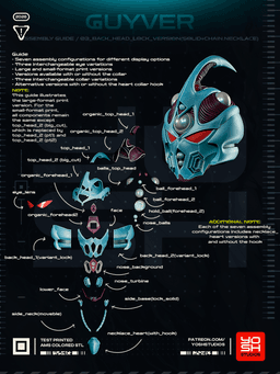 Guyver Helmet 3D Printer STL 3d model
