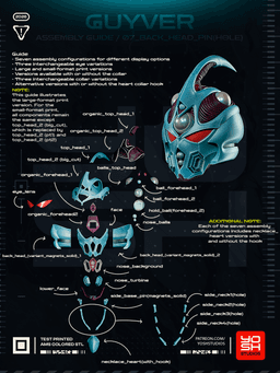 Guyver Helmet 3D Printer STL 3d model