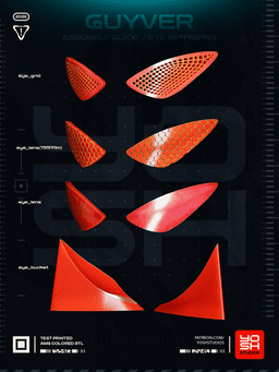 Guyver Helmet 3D Printer STL 3d model