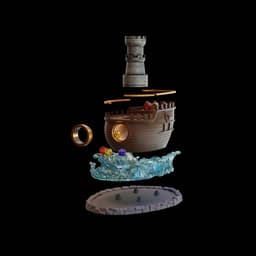 Boat Dice Tower 3d model