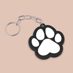 Cute Paw Keychain/Keyring, Surprise for Animal Lovers, Unique Pet Lover's Accessory 3d model
