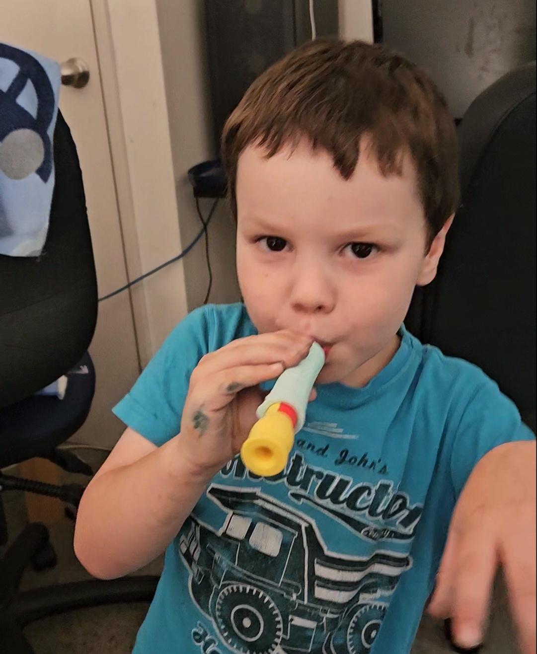 Quackers Duck Call  - My son playing with the prototype and dancing to his own beat 🎶🎵🥳 - 3d model