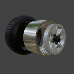 Watanabe wheels 1/64 JDM 3d model