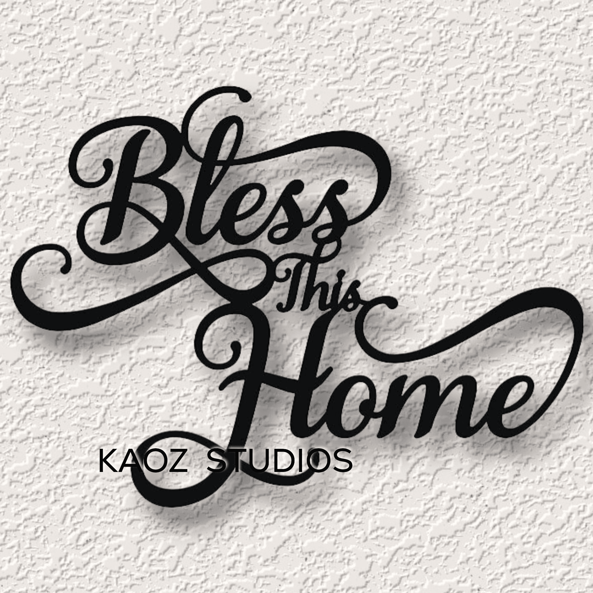 bless this home wall art family wall decor home sign 3d model
