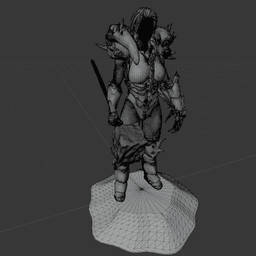 Lady Hellbender v2 3d model