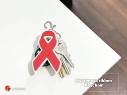 Awareness Ribbon Keychain 3d model