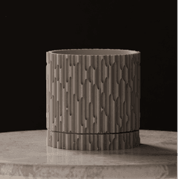 Planter with dripping tray 3d model