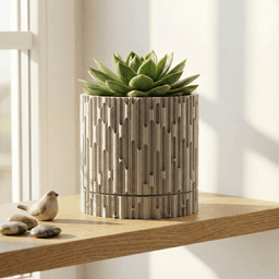 Planter with dripping tray 3d model